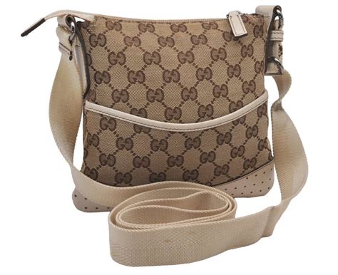 Gucci Crossbody Bag Shoulder Bag Purse 147671 GG Canvas 